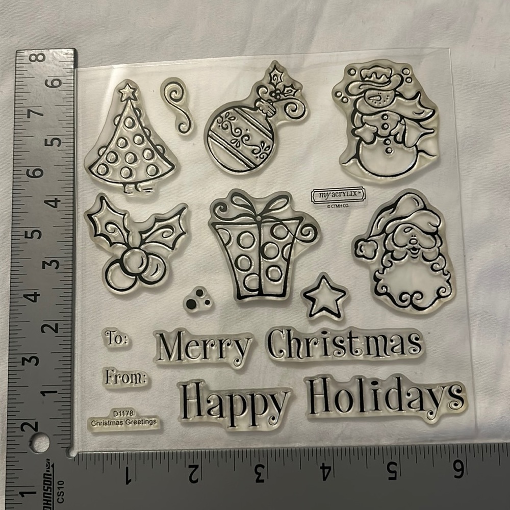 Christmas Greetings D1178 stamp set